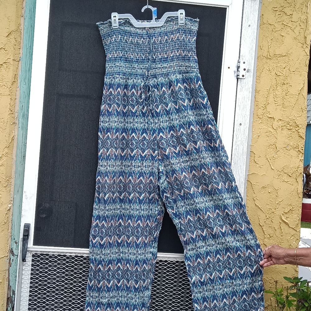 Women"s strapless jumpsuit